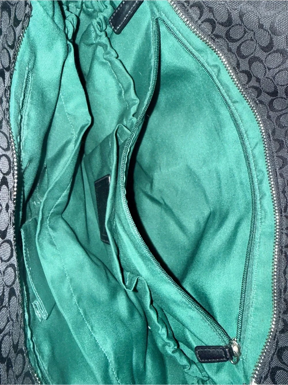 Coach black diaper